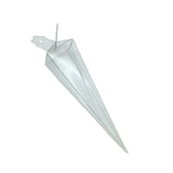50 Pack of Clear Pyramid Triangle Shaped Small Clear Gift Box - Bomboniere Jewelry Gift Party Favor V382-50CONEPVCBOX