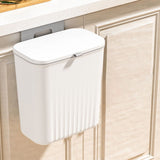 Space-Saving Hanging Trash Can with Lid, Kitchen Cabinet Door Trash Can, Under Sink and Wall Mounted V1366-AZ2-W-23288