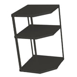 Kitchen Small Corner Shelf Rack Fan Shaped Space Saving Stable Carbon Steel Cookware Stand for Pots V1294-YM0710-3118230294214