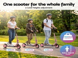 Electric Scooter 180W 18KM/H Adjustable Portable Foldable Height Riding Commuter Teens Adults ESC-180W-H178-PK