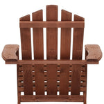 Gardeon Adirondack Outdoor Chairs Wooden Beach Chair Patio Furniture Garden Brown FF-BEACH-UF-CH-BR