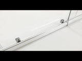 150mm Adjustable Single Door Corner Sliding Glass Shower Screen in Chrome V63-846571