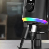 RGB Dynamic Gaming Microphone XLR/USB Interface for PC Streaming Podcast Recording Style 2 V1263-JX-7074-1