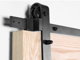 Sliding Barn Door Hardware Kit Heavy Duty Rust Resistant 2M V178-66895