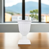 Garden Plant Pot, White Plastic, Perfect for Home and Balcony Use V1369-AZ3-W-16894