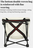Black Outdoor Folding Camping Chair - Portable Lounge Chair, Lightweight Beach Chair, Fishing Stool, V888-ELOSUNG46746