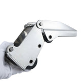 Foldable Boat Anchor Roller with Dual Rollers for Marine Bow Applications, Corrosion Resistant V1341-ZY-WQ86J9C4-SILVER
