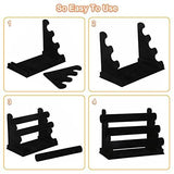 2Pack Velvet Bracelet Holder with 3 Tier Rack, Black Detachable Jewelry Display Stand T-Bar Necklace V1107-107-75439-BLK-2PACK