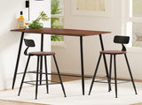 Artiss Bar Table and Stools Set Dining Desk Kitchen Chairs Cafe Pub BA-TAB-CHR-SET-WM