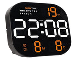 Digital Clock Large Screen LED USB 5V Remote Multifunctional Temperature Month Display Luminous V1294-YM0901-3115230114512