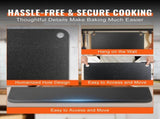 Pizza Steel, 20" x 14" x 3/8" Pizza Steel Plate for Oven, Pre-Seasoned Carbon Steel Pizza Baking V952-FXPSPSGB2014V3XP7V0