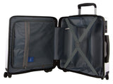 Pierre Cardin Inspired Milleni Cabin Luggage Bag Travel Carry On Suitcase 54cm - White V563-MONACO-CABIN-WHITE