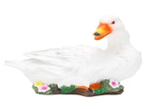 Resin Duck Statue Simulation Duck Ornament Model Decoration for Outdoor Garden YardWhite V1294-YM0901-3111210157811