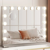 Embellir Makeup Mirror 58x46cm Hollywood Vanity with LED Light Tabletop Wall MM-FRAMELS-5846-GS