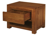 Amsterdam Solid Mahogany Timber 1 Drawer Bedside Table V199-BS001TALP