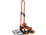 Stair Climbing Cart, 54 kg Stair-Climbing Capacity, Portable Folding Trolley Cart with Telescoping V952-QXTCSPLCHJG23BKCT001V0