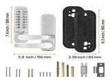 Mechanical Keyless Entry Door Lock, 14 Key Mechanical Door Lock, Mechanical Keypad Door Lock with V952-JXMMSQRSSZMM988L0V0