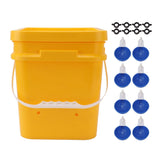 Automatic Chicken Waterer Cup with 12L Handheld Barrel Poultry Drinking Equipemnt for Goose Duck V1294-YM0706-3111230182713