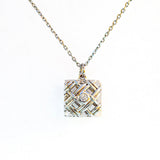 Gift Box - Chest White Gold Aroma Necklace Purify Oil Blend V760-GBAJ - 42