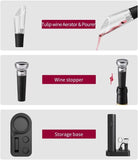 Wine Opener, Automatic Wine Corkscrew Opener, Electric Wine Opener Cordless Set Aerator stopper V1366-AZ2-W-03372