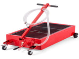 Low Profile Oil Drain Pan, 75.7 L Capacity, Rolling Oil Drain Pan with Manual Pump, 2.2 m Hose & T V952-SDWSPYCJS20GXVX4S001V0