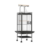 i.Pet Bird Cage Large Cages 155cm Parrot Aviary Stand-Alone Budgie Wheels Castor PET-BIRDCAGE-H155-BK