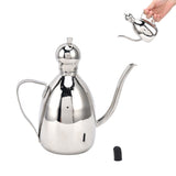 Stainless Steel Oil Can Portable High Water Tightness Stainless Steel Oil Can for Kitchen0.5L V1294-YM0710-3118210264912