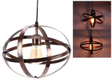 Ball Earth Chandelier Retro American Industry Warm Romantic Stable Firm Wall Lamp for Coffee Shop V1294-YM0715-3119210292111
