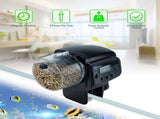 Automatic Fish Feeder Aquarium Food Dispenser Digital Auto Timer Vacation Feeder for Home Office V1366-AZ2-W-24360