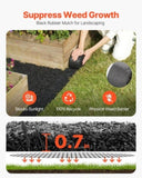 VEVOR 2 Rolls Rubber Mulch Roll for Landscaping 120 x 4.5in Rubber Mulch Mat V952-XJJFGW2J120I7N786V0