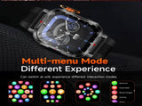 Rugged Outdoor Smart Watch for Men - 1100mAh Extra Long Battery with LED Flashlight & Compass V888-ELOSUNG41846