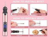 Electric Engraving Pen with 37 Bits, USB Rechargeable Cordless Etching Engraving Tool, Portable DIY V1192-AZ-W-10102