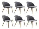 Levede 6x Dining Chairs Seat French Grey CH1037-2-GYX3