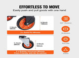 Aluminum Truck, 2 in 1, 136 kg Max Load Capacity, Heavy Duty Industrial Convertible Folding V952-DGNSTHC300BE75URLV0