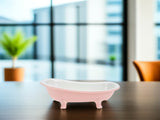 SWETRACE Bathtub Shaped Flower Pot Pink Ceramic 1Set 6.3x3.5x2.8in V1189-LWWAL-20260327-03366