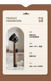 Pot Brush Wood Grain Handle Suction Cup Stand Liquid Dispensing Brush Non - Brown - Size 3PCS V1102-122-50368-BRN-3PCS