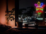 neon wall light, acrylic neon light, colourful neon tube, USB powered light, dimmable wall light, V1106-124-SIL-56148