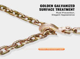 G80 Transport Binder Chain, 10 mm x 316 cm Tow Chain with Clevis Grab Hooks, 3.22T Safe Working V952-ZGTLSGMGDX1JAQ0QWV0