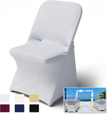 Spandex Folding Chair Covers 100 Pcs Universal Fitted Dining Chair Cover Stretchy Slipcovers for V1258-DP02-C-1410
