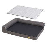 L-Shaped Dog Bed with Bolstered Cushion & Neck Care V767-P-XD388-2XL