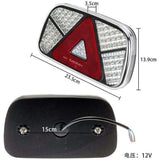 12V 24V Waterproof Trailer Rear Light Kit with Turn Signal Brake Reverse Fog Reflector V1237-ZY-715-368