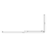 150mm Adjustable Single Door Corner Sliding Glass Shower Screen in Chrome V63-846651