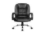 Artiss Executive Office Chair Leather Tilt Black OCHAIR-G-9127-BK