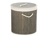 Foldable Laundry Basket Grocery Basket Bamboo Large Capacity Dirty Clothes Storage Bucket for Home V1294-YM0703-3117230013012