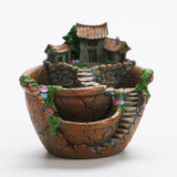 Plants Pot Succulent Plants Pot with Sweet House Flower Basket Planter Pot Garden Decoration V1294-YM0721-10192840