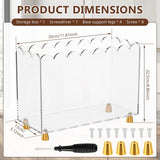 Acrylic Vinyl Record Holder, No Assembly Required, Easy to Clean, Smooth Scalloped Edges for 7/10/12 V1369-AZ3-W-12321