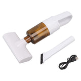 Cordless Handheld Vacuum Cleaner Dust Mite Remover USB Rechargeable for Car and Home Pet Hair White V1294-YM0626-3113220295612