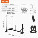 VEVOR Weight Training Sled, Pull Push Power Sled with Handle, Fitness Strength Resistance Training, V952-SJXQTXSXTL123OVWYV0