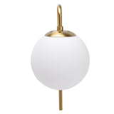 Nordic Modern E27 Glass Ball LED Wall Light Frosted Texture Round Bedroom Wall Lamp 110240V V1294-YM0715-3119210303211