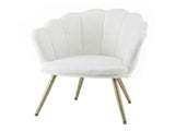 Artiss Armchair Teddy Fleece White Callista UPHO-H-5002-TED-WH